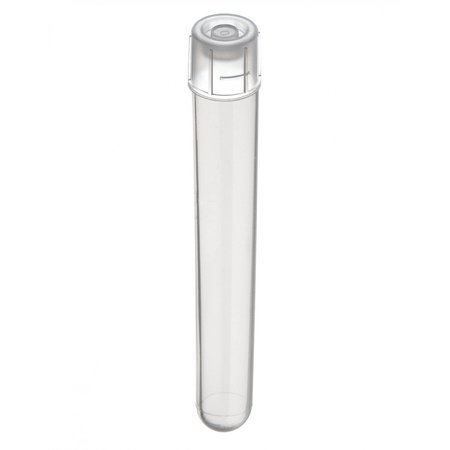 Culture tubes, Polypropylene, Non-graduated, 17x100 mm, Sterile w/2  Position Cap, 1000/PK